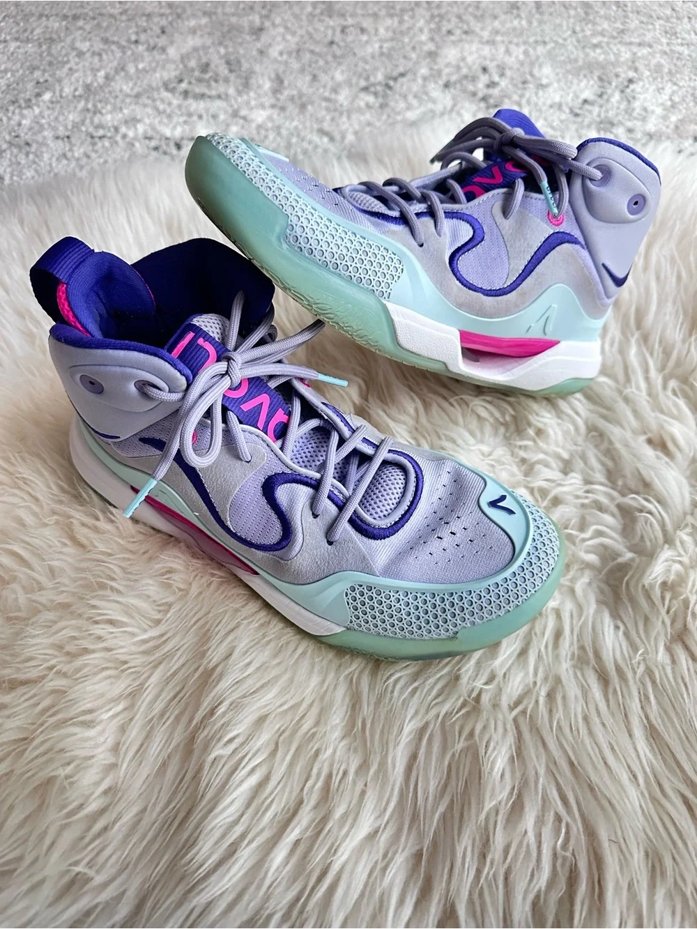 Avoli Mid Peri Teal Volleyball Shoes Size W8.5